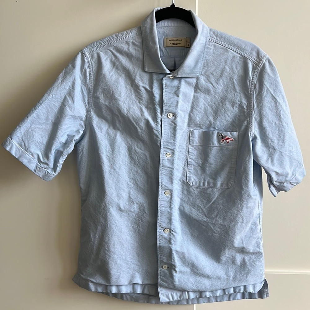 Maison Kitsune America fox box shirt size 40 / M